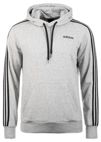 adidas Performance, Herren Essentials 3 Stripes Kapuzenpullover, Grau