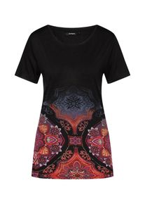 Desigual, Damen Shirt 'TS_LEONOR', Mischfarben / Schwarz