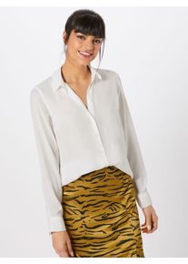 New Look, Damen Bluse '01.06 WW T PLAIN MATTIE SATIN LS SHIRT P8', Weiß