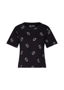 Element, Damen Shirt 'falling for you', Schwarz / Weiß