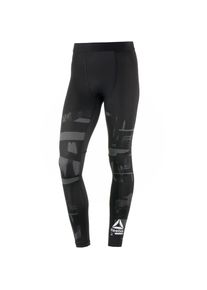 Reebok, Herren Tights 'OST Comp', Grau / Schwarz