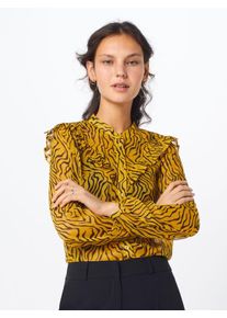 Soaked in Luxury, Damen Bluse 'Leila', Gelb / Schwarz