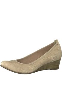 Tamaris, Damen Pumps mit Wedgeabsatz, Beige
