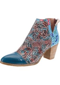 Laura Vita, Damen Ankle Boots, Himmelblau / Hellblau / Hellgrau / Rot