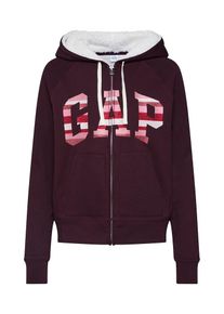 GAP, Damen Sweatjacke 'GAP SHERPA FZ HD', Bordeaux