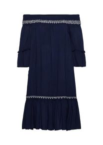 Véro Moda VERO MODA, Damen Kleid, Dunkelblau / Weiß