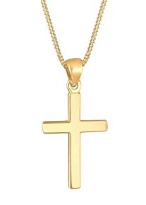 Elli, Damen Kette 'Kreuz', Gold