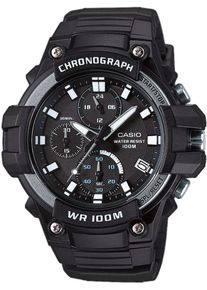 Casio, Herren Chronograph 'MCW-110H-1AVEF', Schwarz / Silber