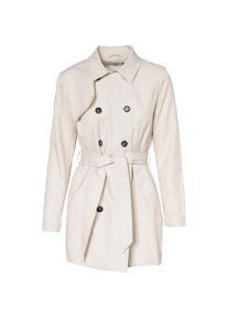 Only, Damen Trenchcoat, Wollweiß