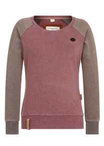 Naketano, Damen Sweatshirt 'No ordinary child', Hellbraun / Beere