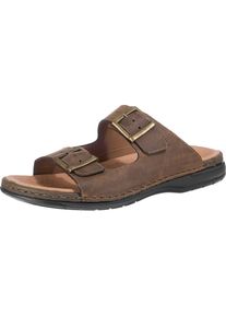 Rieker, Herren Sandalen mit goldenen Schnallen, Braun