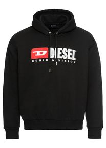 Diesel, Herren Hoodie 'S-DIVISION SWEAT-SHIRT', Rot / Schwarz / Weiß