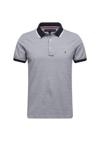 Tommy Hilfiger, Herren Shirt 'JACQUARD STRUCTURED SLIM POLO', Rauchblau