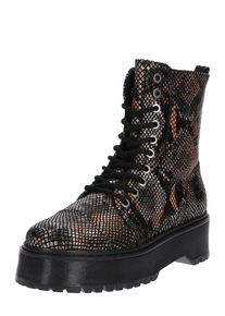 Bronx, Damen Stiefel 'RIFKA-SUPE', Braun / Orangerot / Schwarz