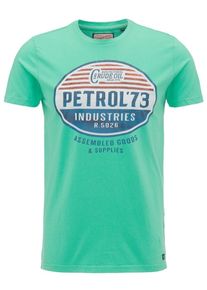 PETROL INDUSTRIES, Herren T-Shirt, Blau / Kiwi / Rot