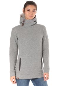 LAKEVILLE MOUNTAIN, Damen Kapuzenpullover 'Juba', Graumeliert