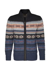Camel Active, Herren Strick-Jacke ' Camel Active ', Blau / Hellblau / Dunkelgrau / Orange / Weiß