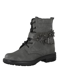 s.Oliver RED LABEL, Damen Schnürstiefel, Rauchgrau