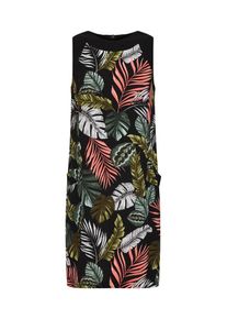 Dorothy Perkins, Damen Kleid, Grün / Lachs / Schwarz / Weiß