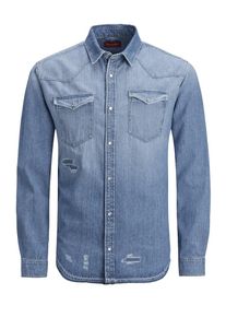 Jack & Jones JACK & JONES, Herren Jeanshemd, Blue Denim
