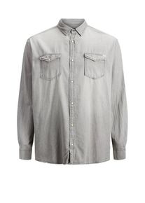 Jack & Jones JACK & JONES, Herren Hemd, Hellgrau