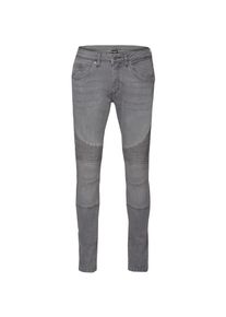 Urban Classics, Herren Slim Fit Biker Jeans, Grey Denim