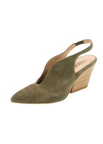 Heine, Damen Slingpumps, Khaki / Oliv