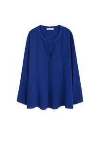Violeta by Mango, Damen Bluse 'Ruth4', Blaumeliert