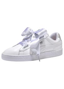 Puma, Damen Sneaker 'Basket Heart Bio Hacking', Silber / Wei&szlig;