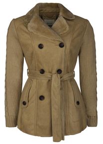 Roosevelt, Damen Kurzmantel mit abnehmbarem Gürtel, Ecru