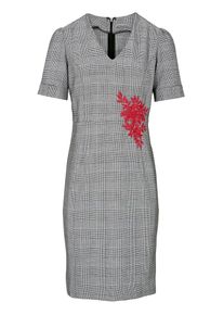 Heine, Damen Kleid, Grau / Schwarz