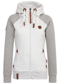 Naketano, Damen Jacke 'Mach klar jetzt', Hellgrau / Dunkelgrau