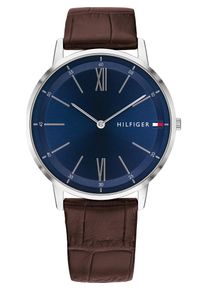 Tommy Hilfiger, Herren Uhr 'Dressed Up', Navy / Braun / Silber