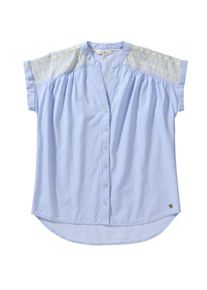 Tom Tailor, Mädchen Bluse, Hellblau / Gelb