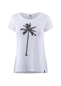 WLD, Damen T-Shirt 'THE PALM', Wei&szlig;