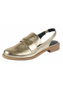 Heine, Damen Slipper in Slingform, Gold