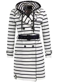 Khujo, Damen Mantel 'HALINA PRINT WITH INNER JACKET', Navy / Weiß