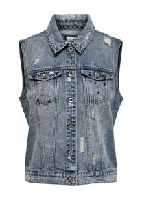 Only, Damen Jeans Weste, Blau