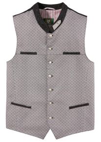 OS-Trachten, Herren Trachtengilet, Anthrazit / Wei&szlig;