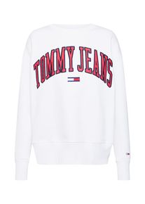 Tommy Jeans, Damen Sweatshirt 'TOMMY CLASSICS LOGO CREW', Nachtblau / Rot / Wei&szlig;