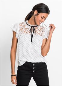 bonprix, Damen Shirt, Schwarz / Weiß
