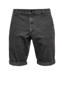 Q/S Designed By, Herren Shorts, Graphit / Schwarz