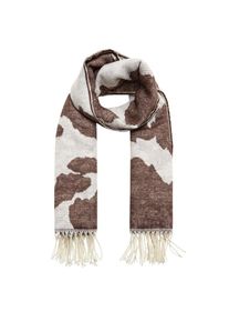 Violeta by Mango, Damen Schal 'Vaquita', Beige / Braun
