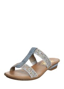 Rieker, Damen Pantolette, Rauchblau / Grau