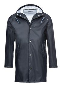 KnowledgeCotton Apparel, Herren Jacke 'Long Rain Jacket', Blau