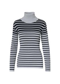 Blue, Damen Pullover, Grau / Schwarz