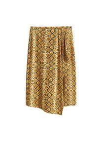 Mango, Damen Rock 'Monicas-I', Chamois / Dunkelbraun / Senf