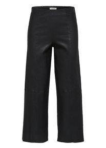 Selected Femme, Damen Lederhose, Schwarz