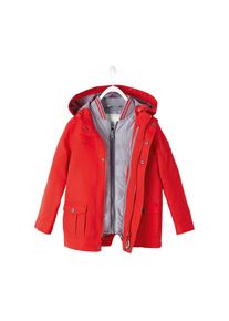 Vertbaudet, Parka, Grau / Rot