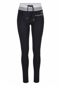 Kangaroos, Damen Leggings, Graumeliert / Schwarz / Wei&szlig;meliert